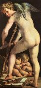 Girolamo Parmigianino Cupid Carving his Bow oil painting reproduction
